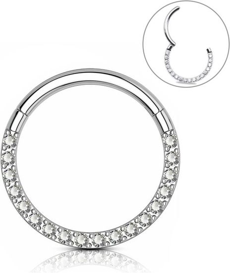 Lilbitty Lot de 2 piercings de nez G23 en e hypoallergénique - Anneau