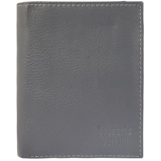 Portefeuille Homme En Cuir Véritable Noir - Porte-cartes à Fermeture éclair