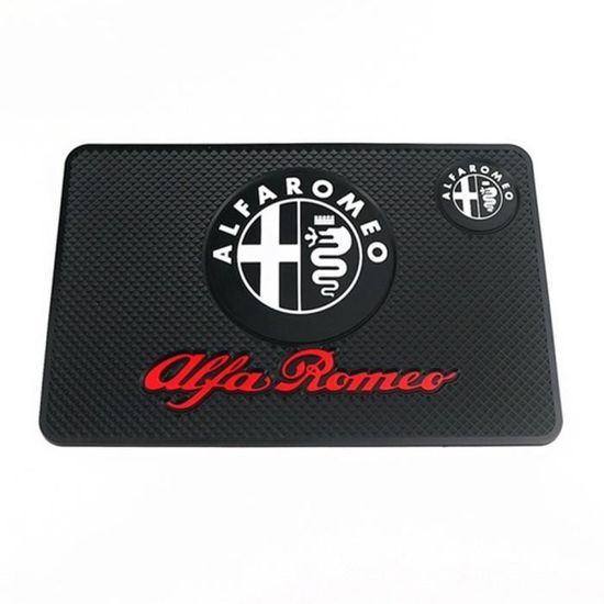 Logo Alfa Antidérapant Tapis antidérapant pour tableau de bord de voiture Universel 