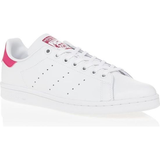 adidas Chaussures Stan Smith - Blanc/Rose clair/Noir Enfant