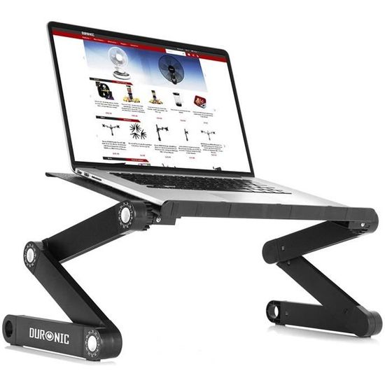 Relaxdays Table Ordinateur Portable Tablette Genoux, Support Fente