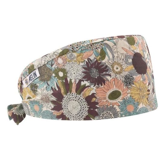 3 Pièces Calot Chirurgien Femme Chapeaux De Travail Avec Boutons Noués