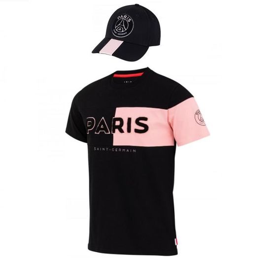 PSG - T-Shirt Homme + casquette  PARIS SAINT GERMAIN