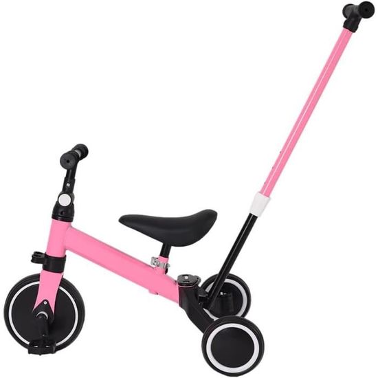 Barre De Poussée Vélo Enfant Ajustable - 4 Positions (55-74cm) - Poignée Anti-dérapante - Apprentissage Équilibre - 9