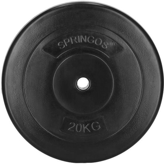 Haltère Réglable SPRINGOS 20 Kg – Poids Modulables Pour Musculation à La Maison