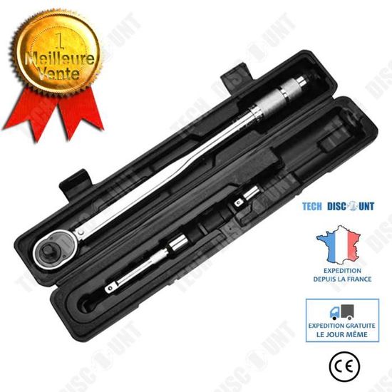 Clé Dynamométrique Préréglée 0.8 Nm/2.5 Nm Pour Imprimante 3D, Meubles, Portes/fenêtres - Avec Adaptateurs