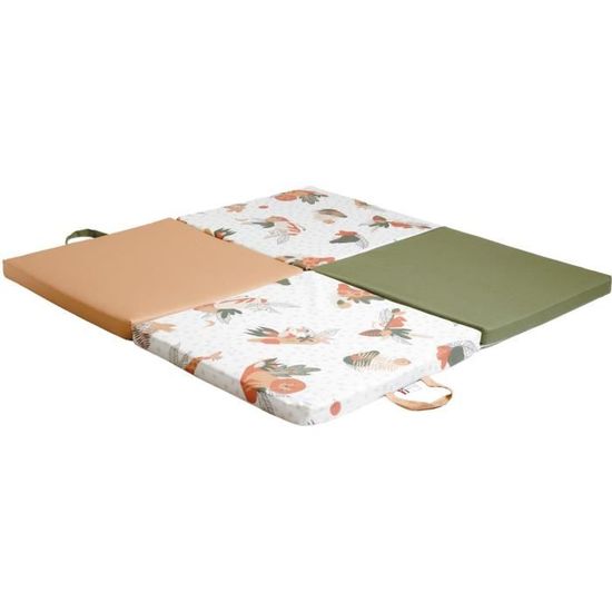 Tapis D'éveil Interactif Nukido 3en1 - 110x100 Cm - 7 Jouets Amovibles - Coussin Minky Doux - Idéal Dès La Naissance