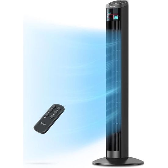Ventilateur Colonne Sans Pales Sur Pied - Silencieux Et Puissant Pour Chambre Et Bureau