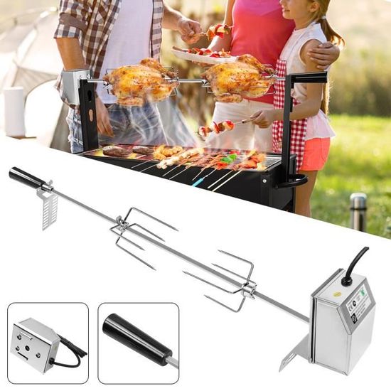 Rôtissoire Tournebroche Électrique XMTECH 107cm 2 piques à viande