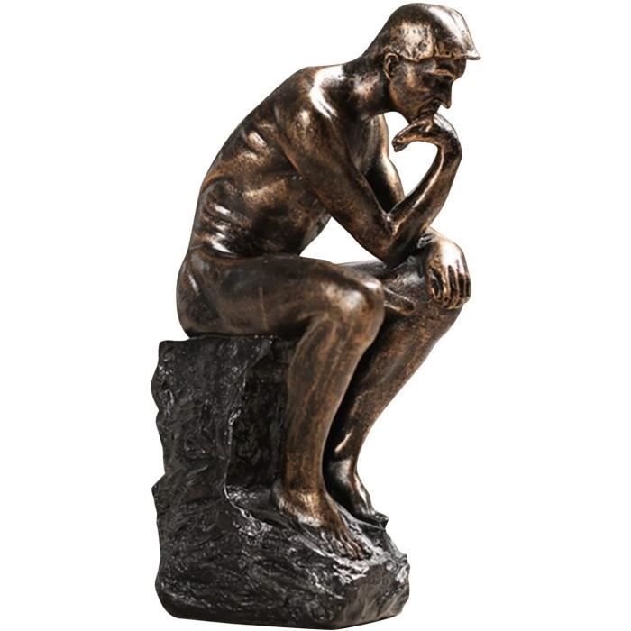 Or LOVIVER Auguste Rodin Le Penseur Assis Homme Statue Figurine Résine Sculpture Moderne Bureau à Domicile Salle D'étude Décor de Bureau Or LOVIVER Auguste Rodin Le Penseur Assis Homme Statue Figurine Résine Sculpture Moderne Bureau à Domicile Salle D'étude Décor de Bureau