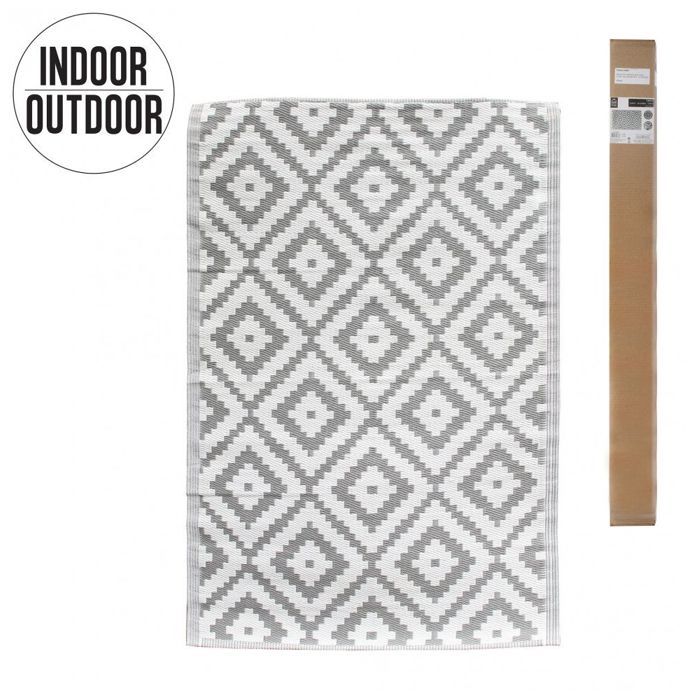Tapis d'intérieur - Tapis polypropylène - 120 x 180 cm - Gris clair