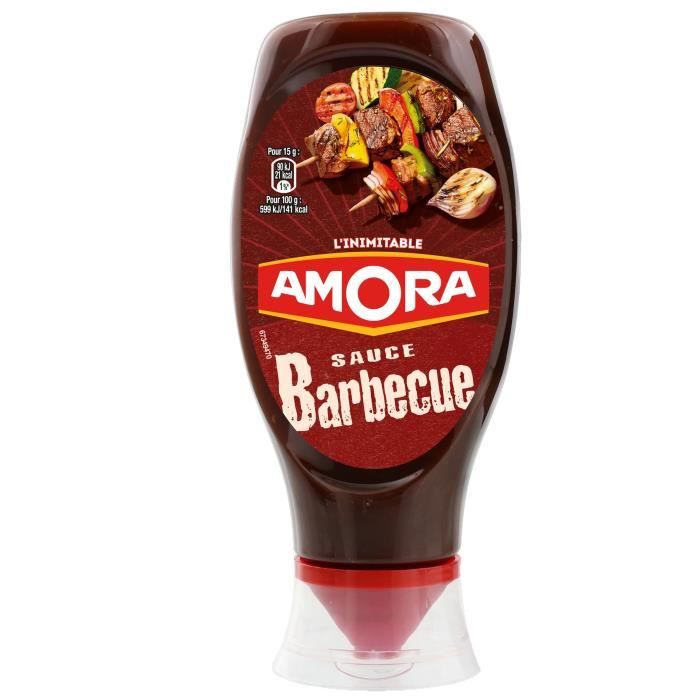 AMORA Sauce Barbecue Flacon Souple - 490 g