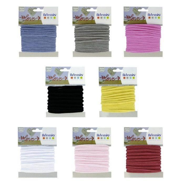 Kit de fils à tricotin - 8 couleurs x 5 m