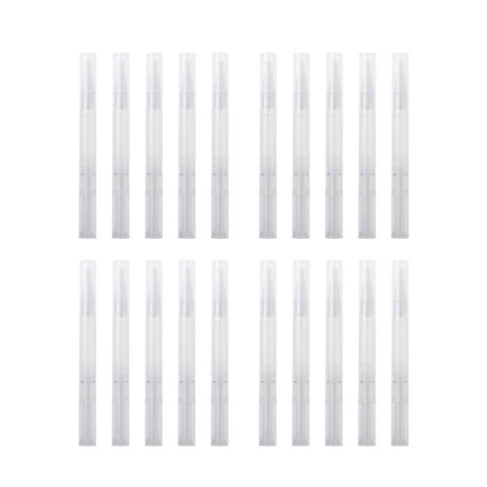 21 pièces stylos vides tube liquide vide accessoires de manucure transparents pour salon boutique maison COFFRET DE MAQUILLAGE