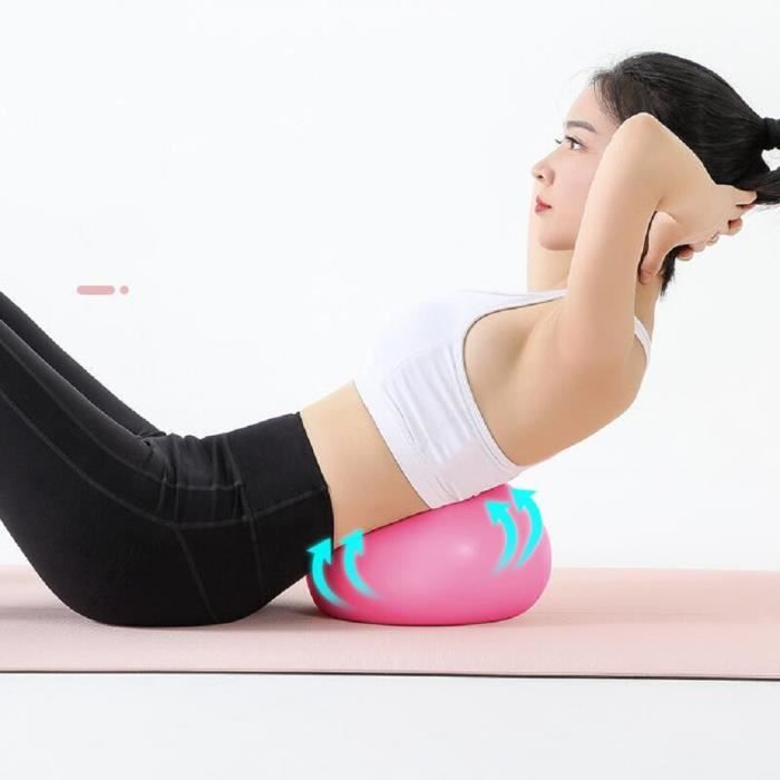 Petite boule de Pilates rose avec pompe 9 pouces Mini Bender Ball pour la stabilité Pilates Yoga Barre Core Training