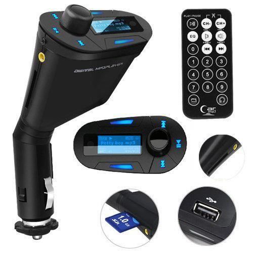 Kit de voiture Lecteur MP3 sans fil FM Modulator avec USB - SD - lecteur de carte voiture en streaming Play Music Transmetteur FM