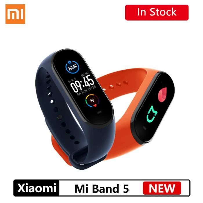 Xiaomi Mi Band 5 Bracelet intelligent Bluetooth 5.0 étanche AMOLED écran fréquence cardiaque Fitness Tracker mi band 5 xiaomi