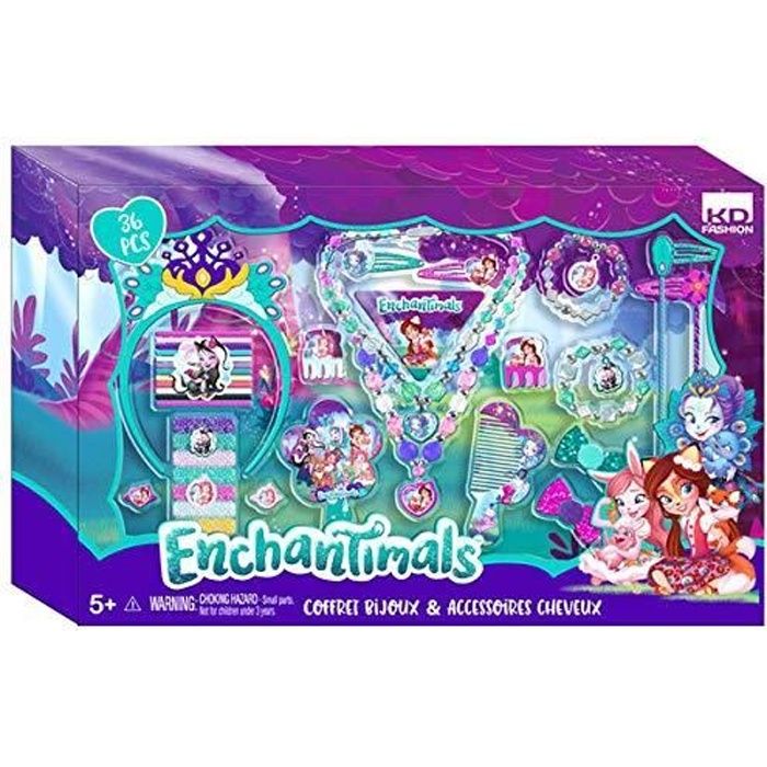 ENCHANTIMALS Coffret bijoux et accessoires cheveux