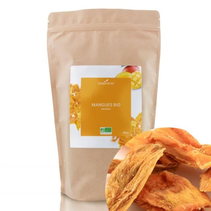 Mangues en lamelles BIO - Fruits séchés en vrac - 500g