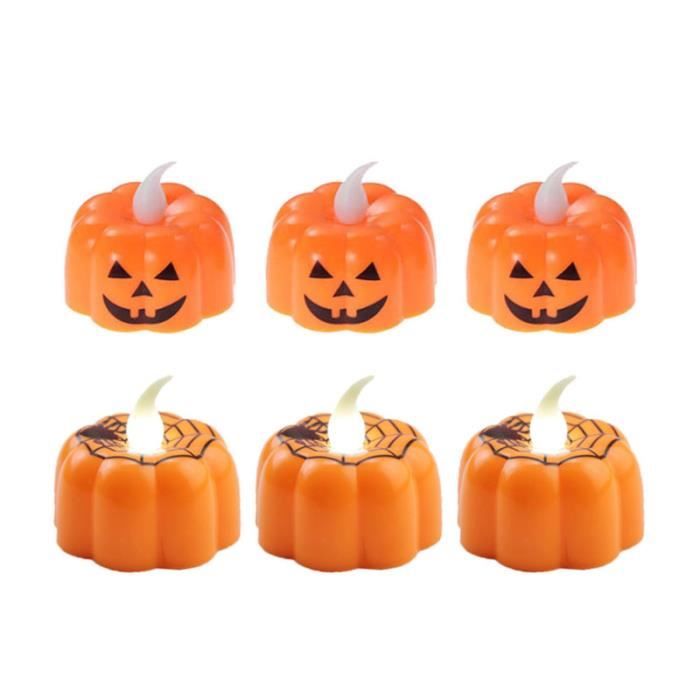 12 pcs Halloween bougie lampe toile d'araignée veilleuse décorative pour la maison jardin LIGHT TUBE - LED TUBE