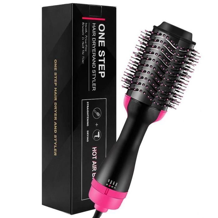 Brosse soufflante One Step pour sèche-cheveux et volumateur, brosse rotative à Air chaud, peigne Ua Plug-Gold with Box -LR989