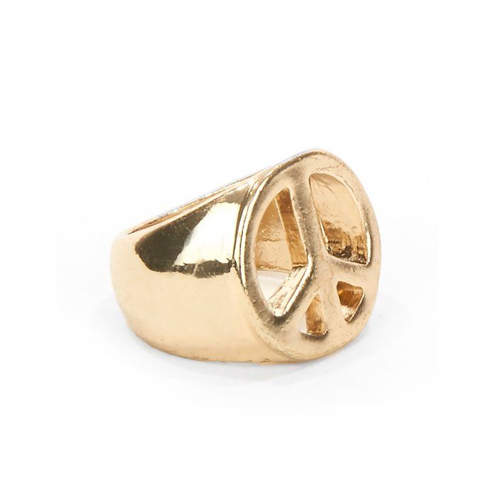 Bague Peace and Love Dorée