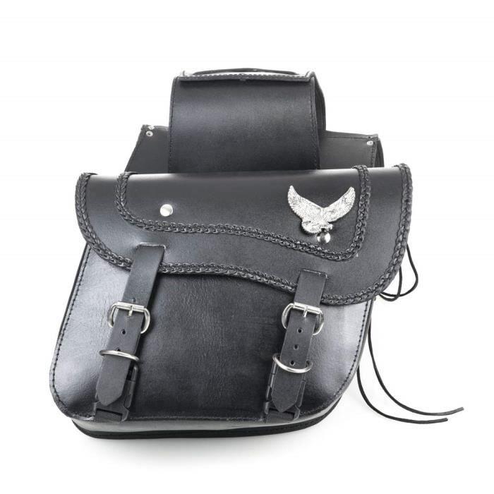Sacoches cavalières Cuir Aigle - Moto Custom