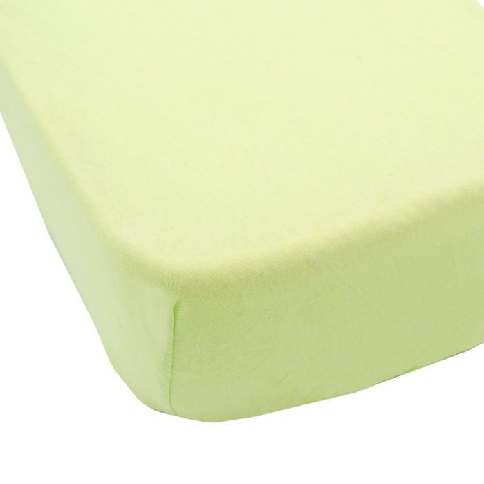 BABYCALIN Drap housse Jersey coton - Vert - 70 x 140 cm