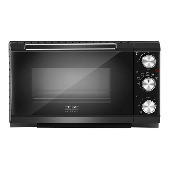 CASO Design TO20 Four électrique convection 20 litres 1500 Watt noir