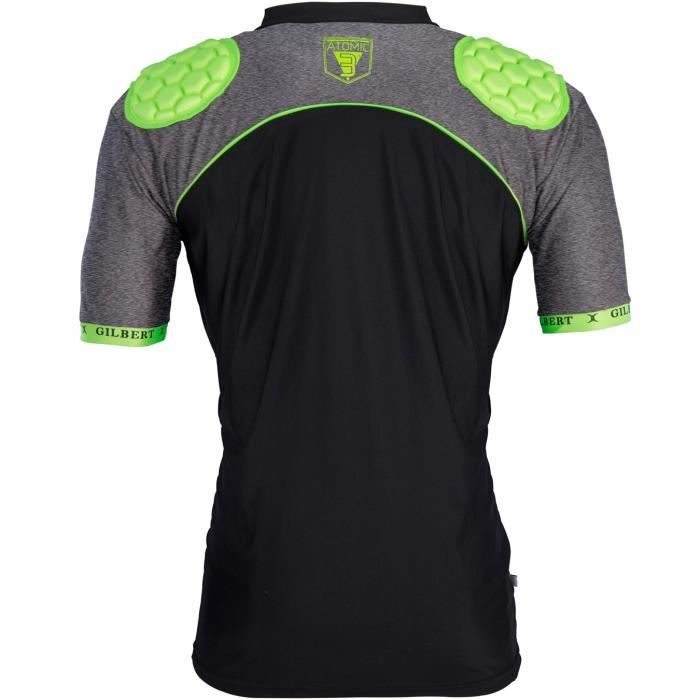 GILBERT Sous-maillot de rugby renforcé Atomic V3 - Enfant garçon - Noir - 12/14 ans