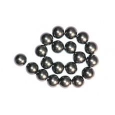 200 x Perle en Verre Nacrée 4mm Anthracite