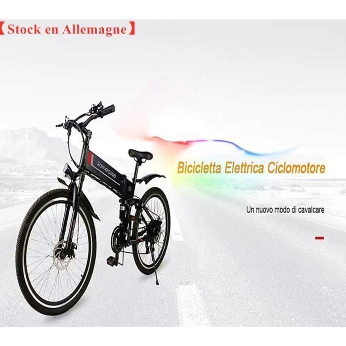 Nouveauté Velo Assistance Electrique-Vélo électrique Ebike pliant-Samebike LO26 E-Scooter Adulte -350W-35 km / h LCD 110 - 240V