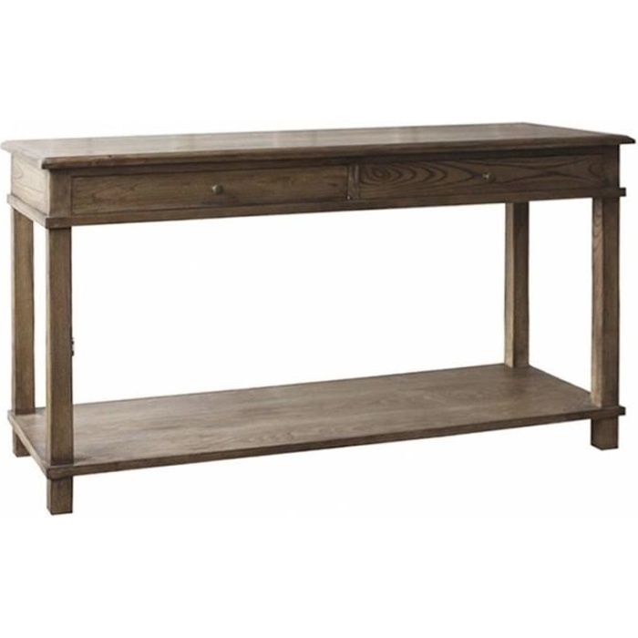 Table de Drapier Meuble de Métier Console de Salle de Bain Meuble Vasque en Bois 44x81x158cm 81 Marron