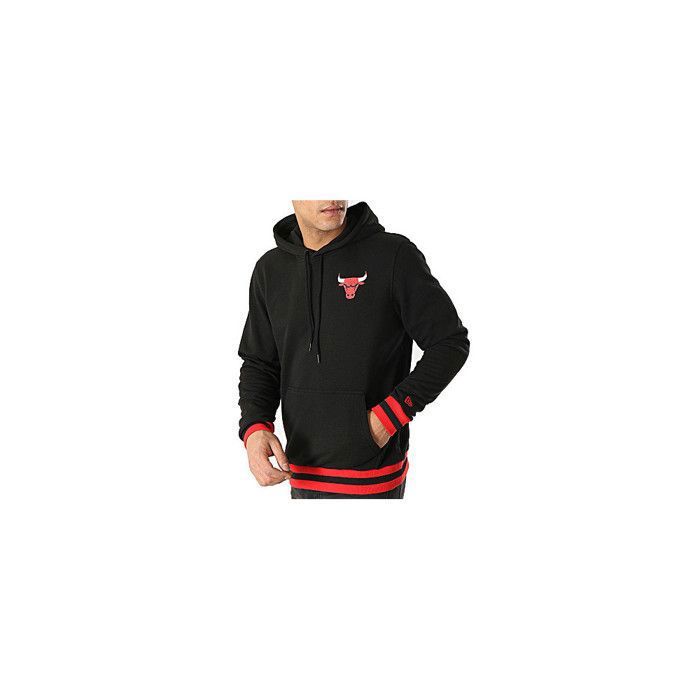 Sweat à capuche New Era NBA STRIPE RIB CHICAGO BULLS - 11860088