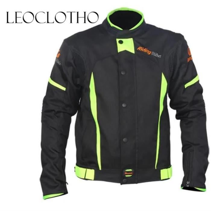 LEOCLOTHO-Veste de moto d’été unisexe anti-chute imperméable de cyclisme course racing