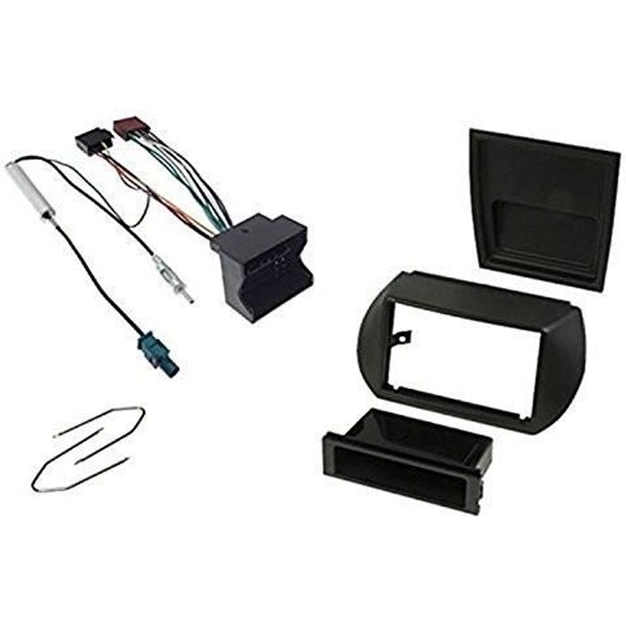 Kit montage autoradio 1DIN / 2 DIN pour Peugeot BIPPER - FIAT fiorino / Qubo - Citroen Nemo