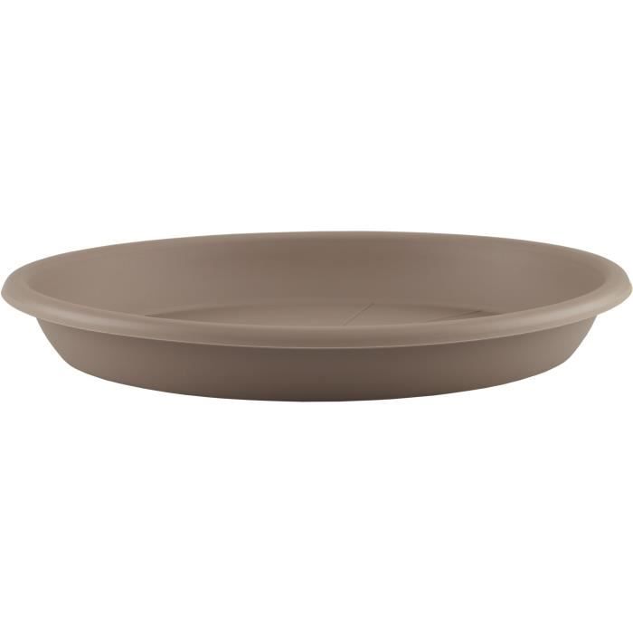 SOUCOUPE RONDE 40CM TAUPE