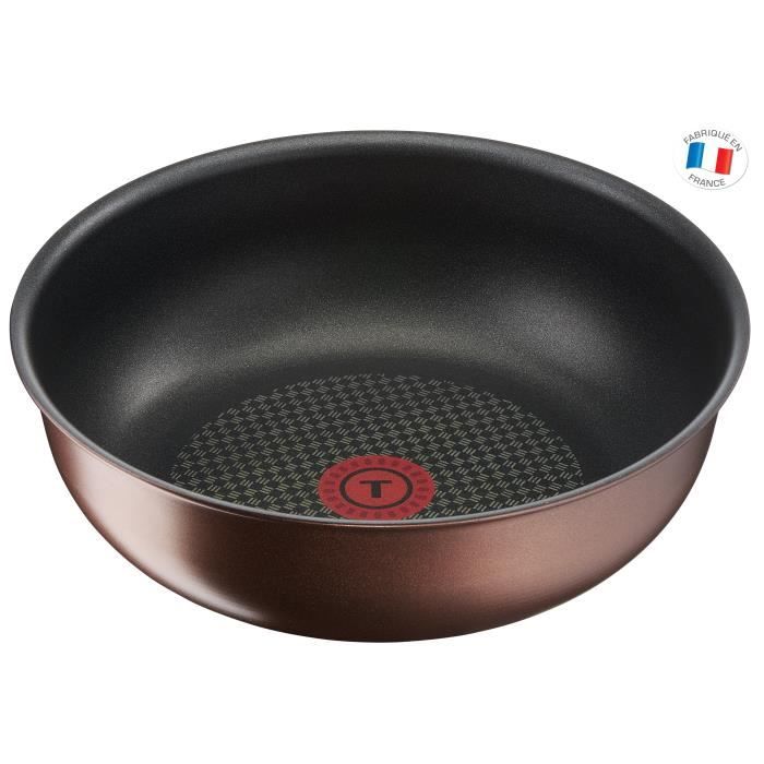 TEFAL L6757703 Poêle wok 26 cm INGENIO ECO-RESPECT - Tous feux dont induction - poignée vendue séparément
