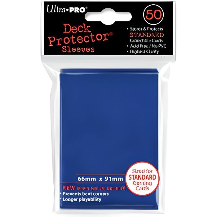 Ultra Pro 50 pochettes Deck Protector Solid Bleu