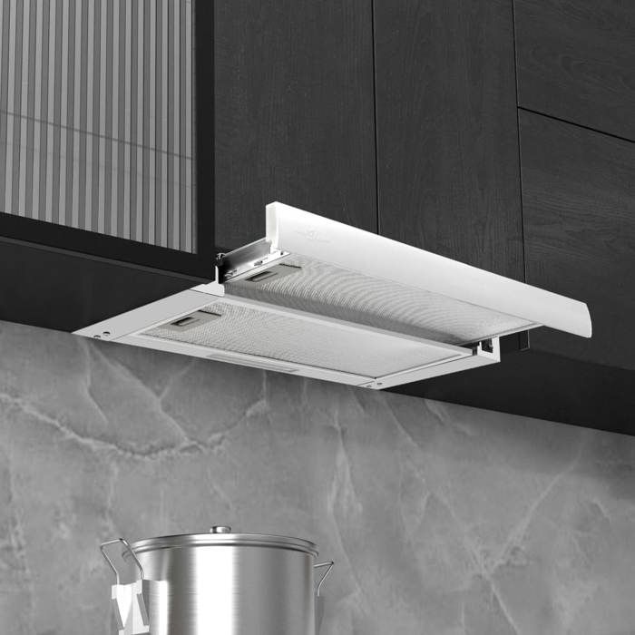 VidaXL Hotte aspirante incorporée 480 m³/h Aluminium Acier inoxydable