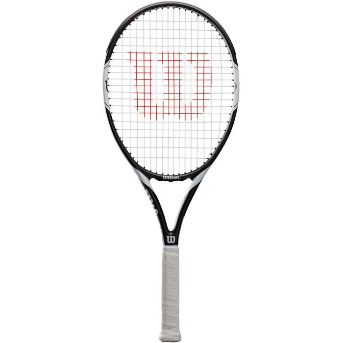 WILSON Raquette tennis Federer Team 105 TNS - Adulte - Noir, gris et blanc