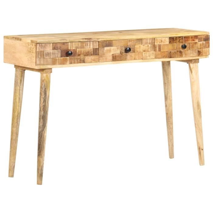 Zhihushop - MEUBLE - Table console 115x35x76 cm Bois de manguier massif - 73703