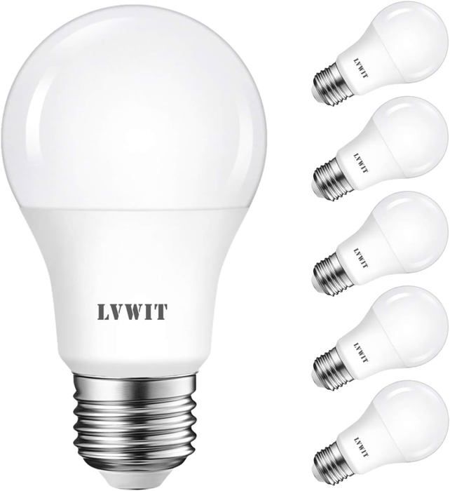 Lot De 10 Ampoules LED E27 Ledscom.de - Blanc Chaud 2700K, 6W, 667lm, Miroir De Tête Argent