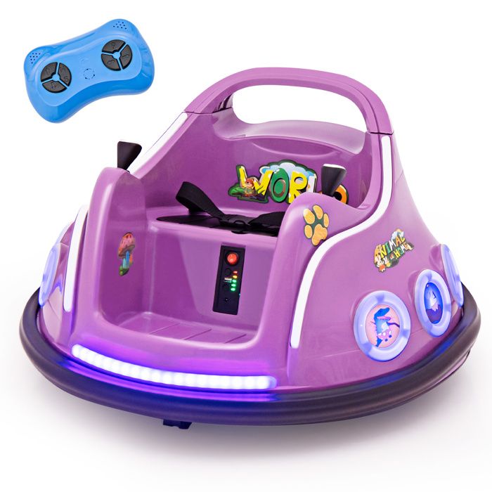 GOPLUS Auto Tamponneuse pour Enfants 6V avec Télécommande,Rotation à 360 Degrés,Lumières LED,2 Modes de Conduite,Bleu - Jeux - Jouets GOPLUS Auto Tamponneuse pour Enfants 6V avec Télécommande,Rotation à 360 Degrés,Lumières LED,2 Modes de Conduite,Bleu - Jeux - Jouets