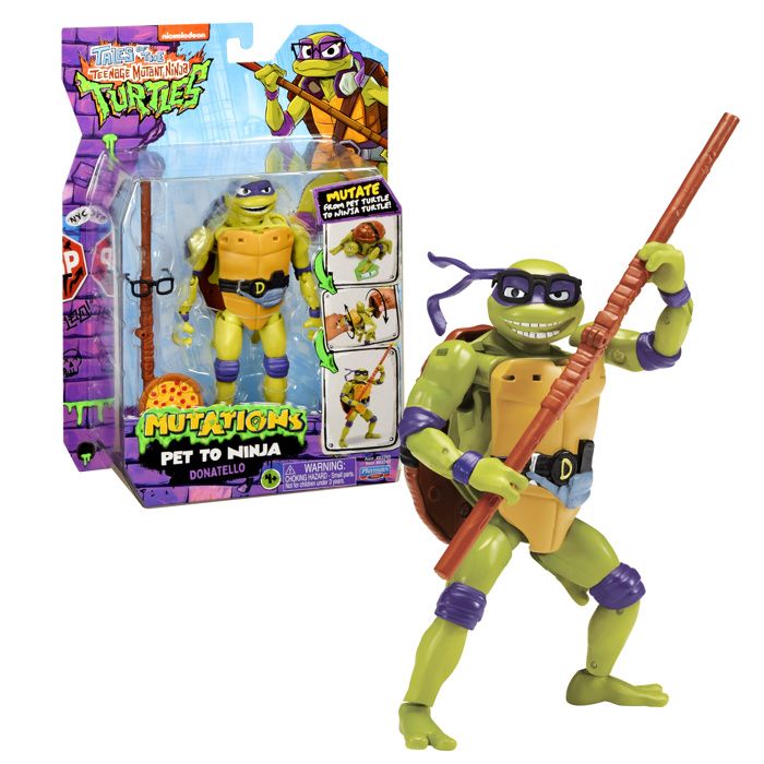 Les Tortues Ninja 1 Figurine Deluxe 15 cm Se transforme en tortue Modèle Donatello Pour les enfants dès 4 ans TU8381