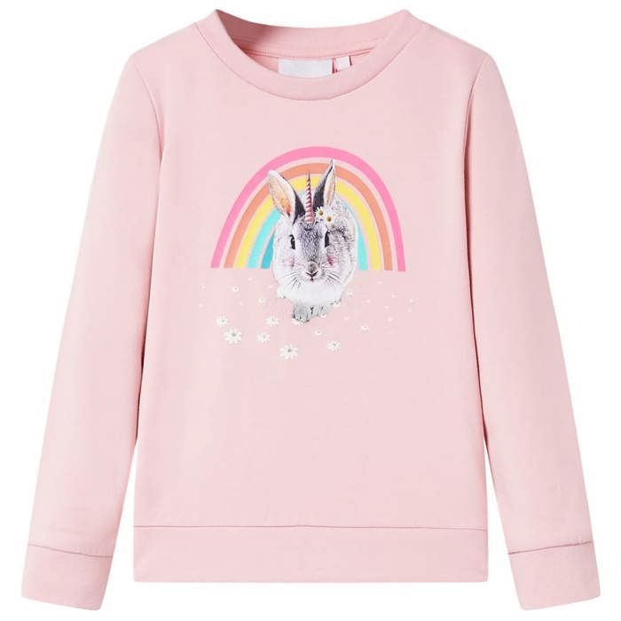 Sweat pour enfants rose clair 92/104/116/128/140 Sweat pour enfants rose clair 92/104/116/128/140