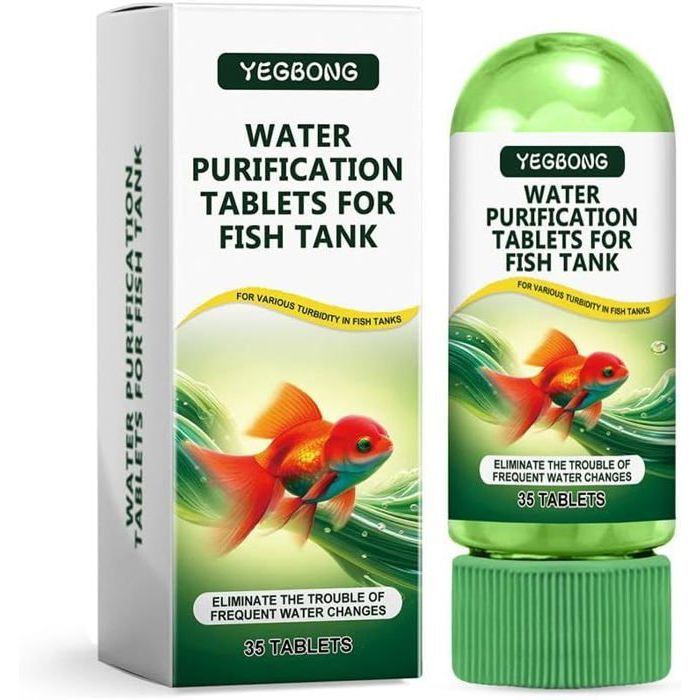 Meilleurs prix pour Tablette deau purification rapide de leau fournitures de poisson tablettes de poisson nettoyant  PRODUIT DE TRAITEMENT DE LEA