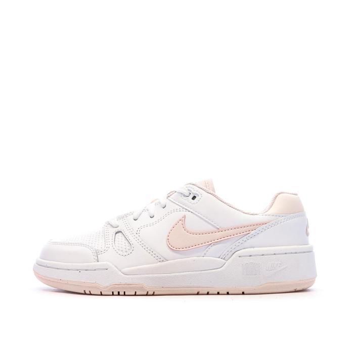 Nike Baskets Blanc/Rose Fille Nike Full Force Lo