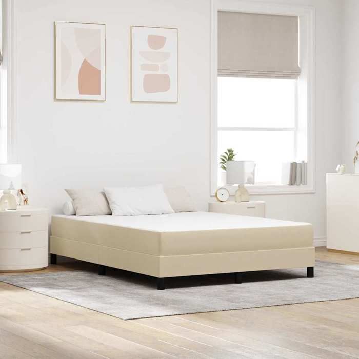 vidaXL Matelas de Lit avec matelas Sauge 140 x 190 cm tissu Matelas Élégant Matelas à Ressorts Ensachés Ultra Durable 42008290