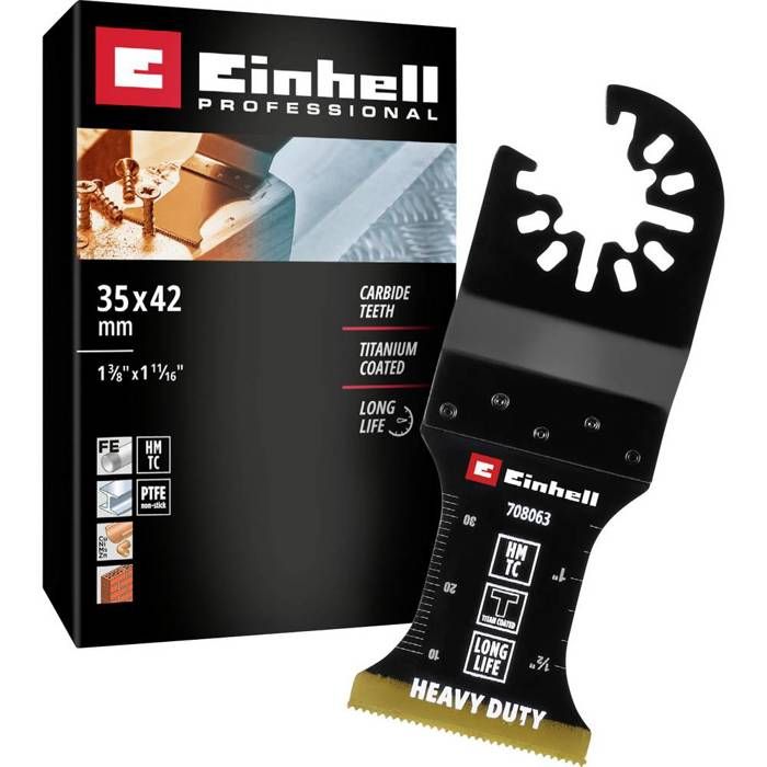 708063 Tauchsägeblatt hm ti 35mm Bi métallique Set outils multifonction 35 mm 1 pc W564833 Einhell - vue 2